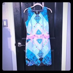 Multi color shift dress by Ivanka Trump